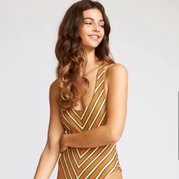 🌻 RVCA RETRO ROW MEDIUM ONE PIECE SWIMSUIT 🌻 - Picture 8 of 8